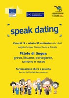29-30/09/2017 - Speak Dating allo stand #AngoloEuropa - Festival di Internazionale