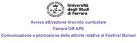 Avviso di selezione per l'attivazione n. 1 tirocinio curricolare destinato a studentesse/studenti Unife di Economia, Architettura, Comunicazione, Lettere