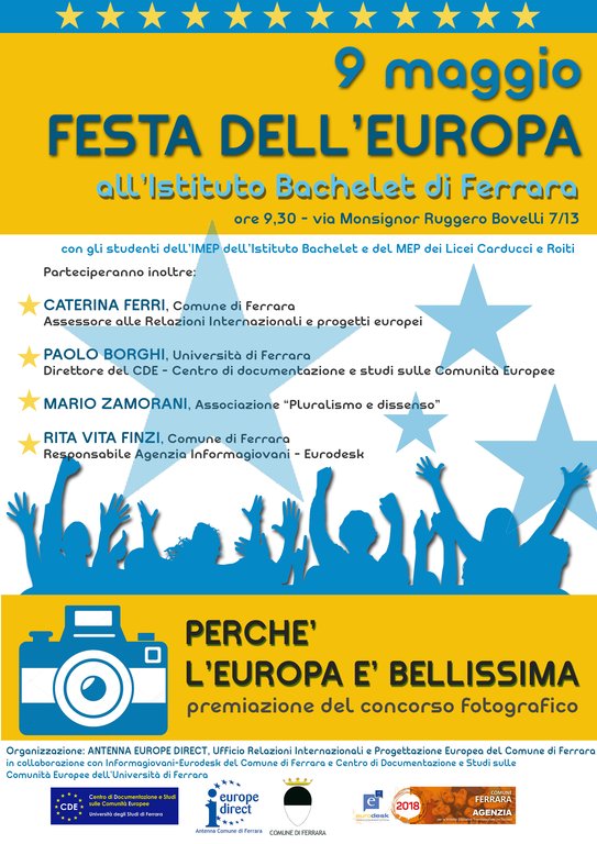 09/05/2018 - Festa dell'Europa all'Istituto Bachelet di Ferrara