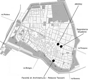 Mappa Facoltà Architettura