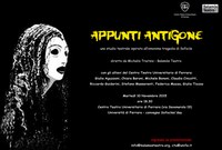 Appunti Antigone - Studio teatrale in scena martedì 10 novembre 2015