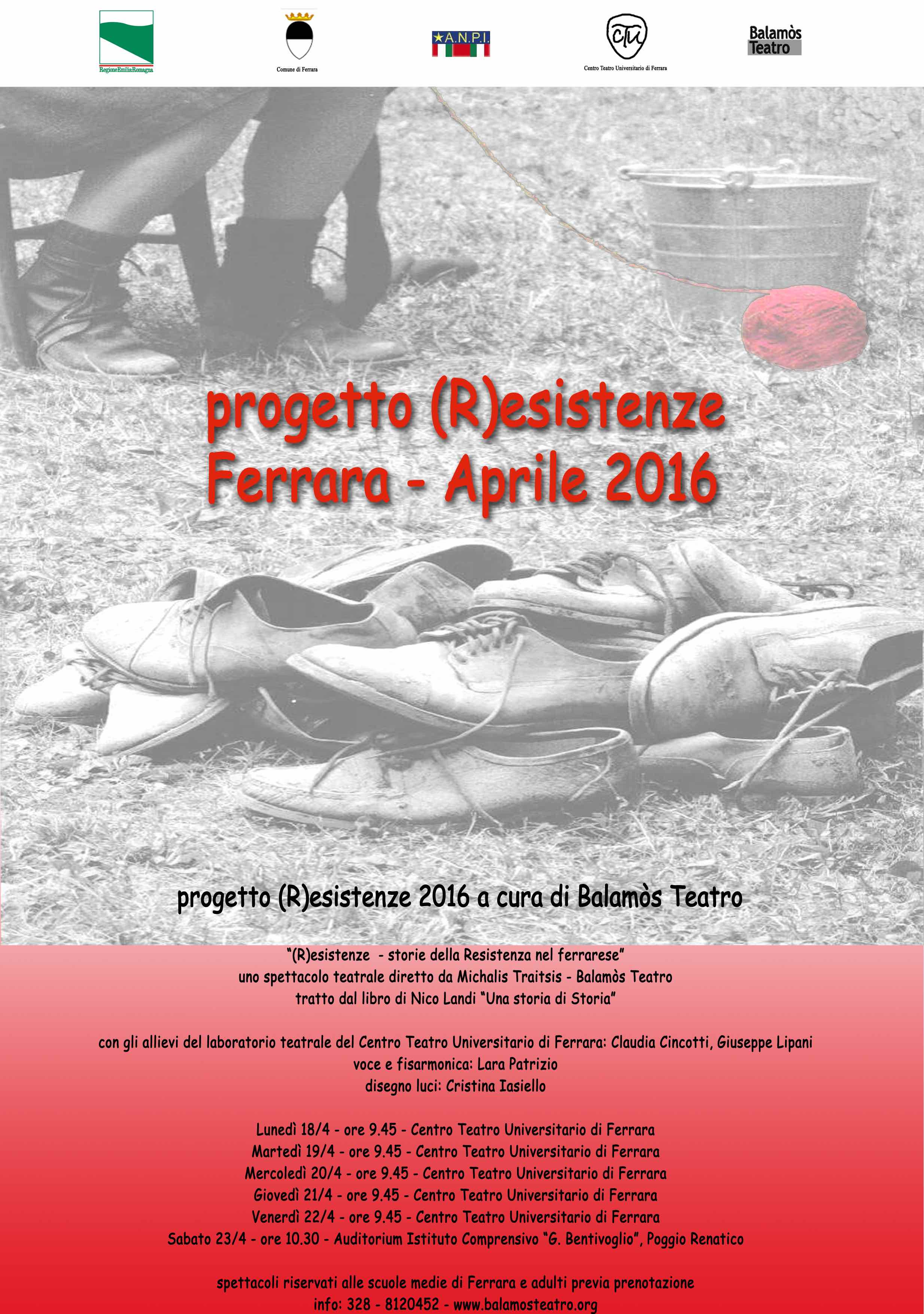 Progetto (R)esistenze 2016