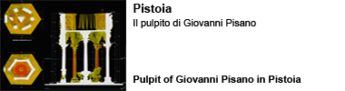 Pulpito di Pisano a Pistoia Pulpito di Pisano a Pistoia