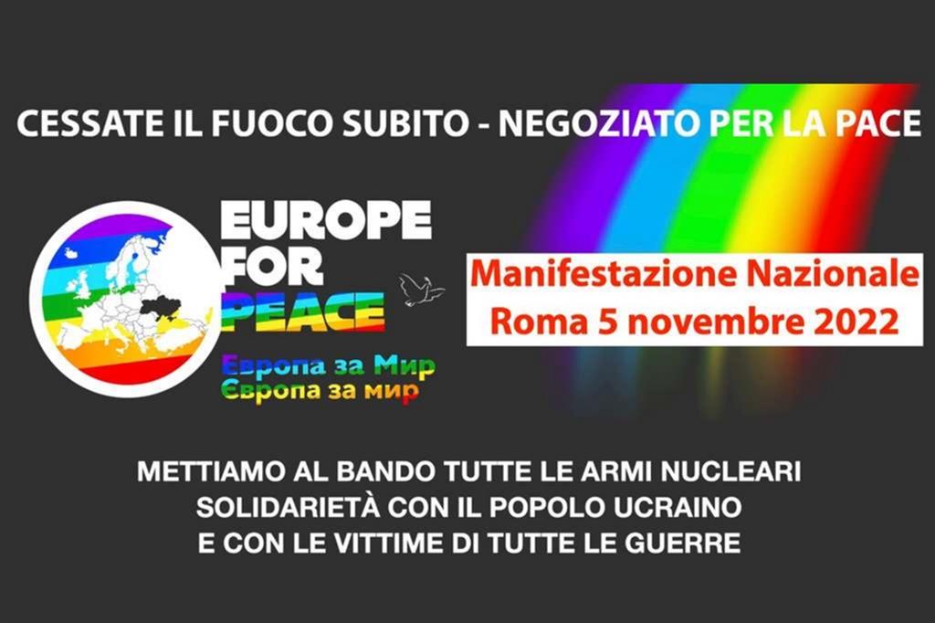 MANIFESTAZIONE PER LA PACE 5 NOVEMBRE 2022 ROMA