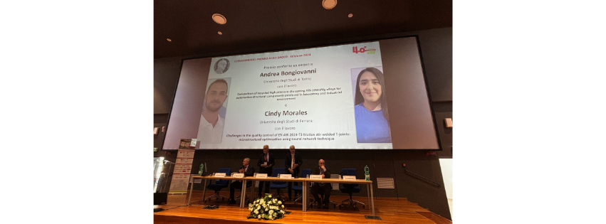 40° Convegno Nazionale AIM: premi e riconoscimenti per il gruppo di ricerca di Metallurgia 40° Convegno Nazionale AIM: premi e riconoscimenti per il gruppo di ricerca di Metallurgia