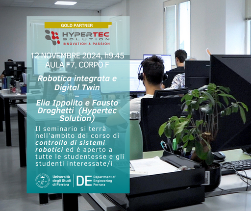 Studentesse e studenti incontrano Hypertec Solution, azienda Gold Partner del nostro Dipartimento! Studentesse e studenti incontrano Hypertec Solution, azienda Gold Partner del nostro Dipartimento!