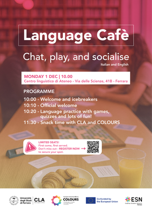 1 Dicembre 2025 - Language Cafè - Chat, play, and socialise