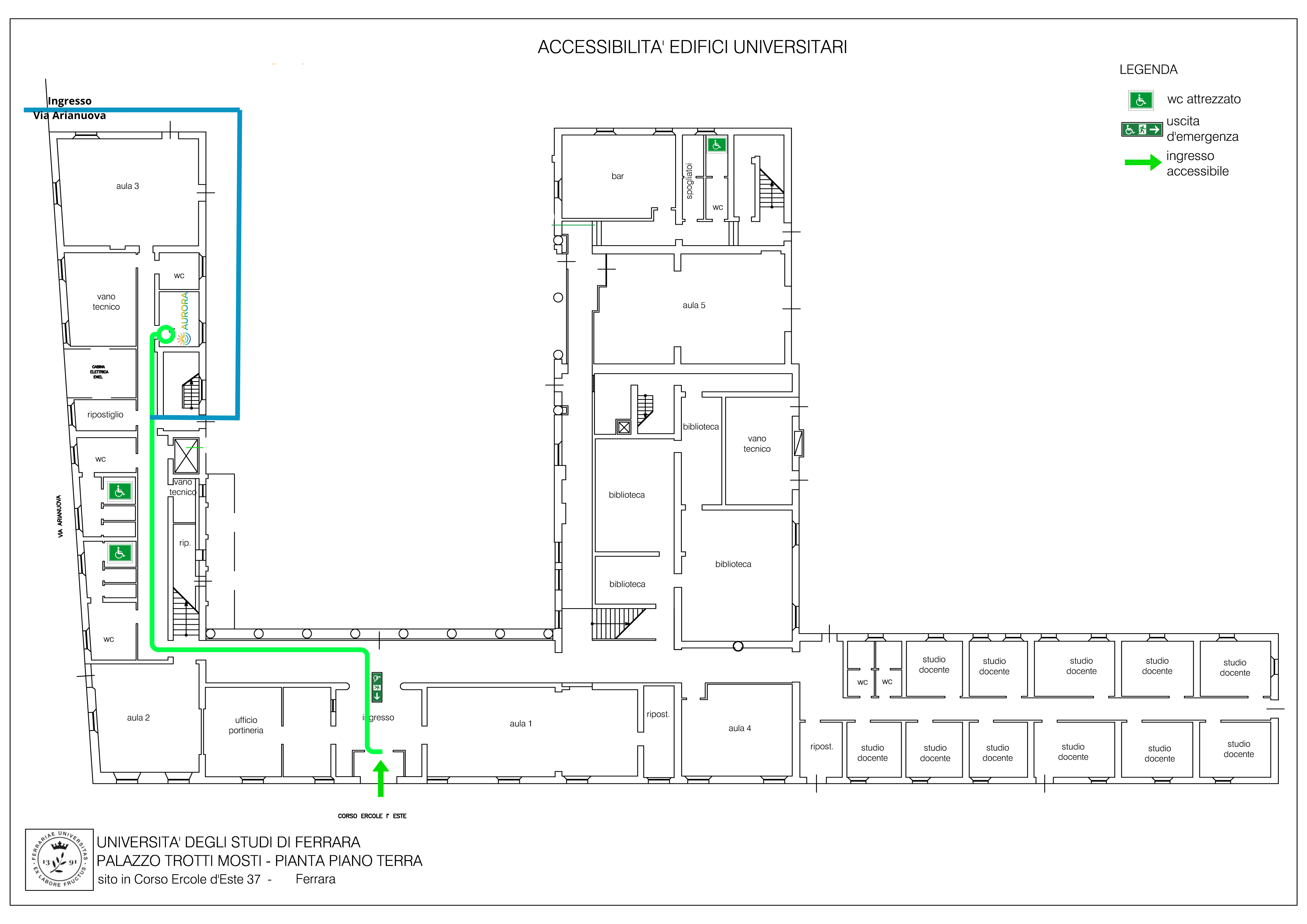 Mappa - indicazioni visive sportello