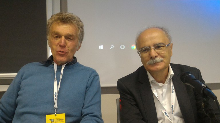 Michele Fabbri, direttore del Master in Giornalismo e comunicazione istituzionale della scienza, insieme a Pietro Greco