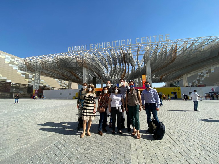 La delegazione del Centro Universitario di Studi sulla Medicina di Genere di Unife a Expo Dubai 2020.jpeg