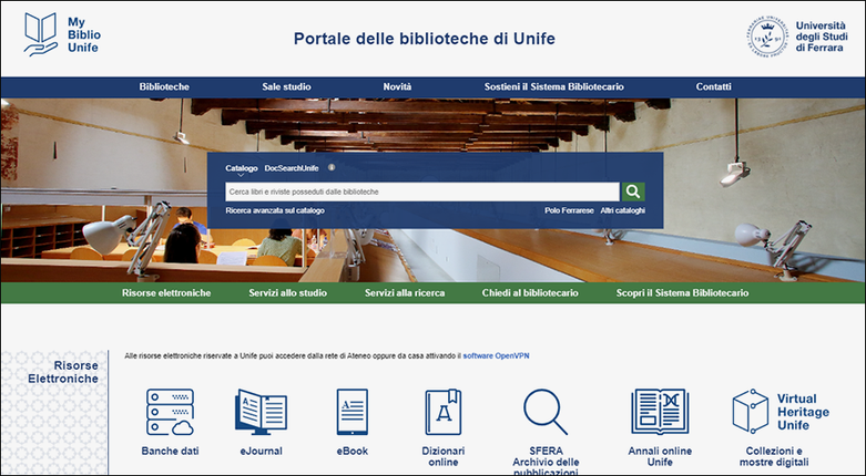 MyBiblioUnife | Il nuovo portale e la app di Unife per chi studia e fa ricerca MyBiblioUnife | Il nuovo portale e la app di Unife per chi studia e fa ricerca