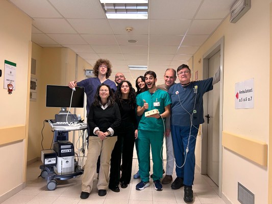 Il gruppo di ricerca Unife impegnato nel progetto Drain Brain 2.0. A destra il Professor Paolo Zamboni