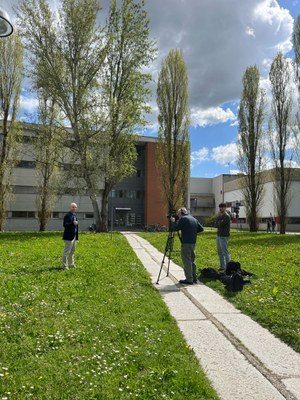 Il giornalista Andrea Bettini al Polo Scientifico Tecnologico