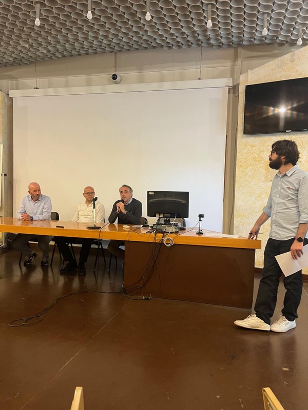 alcune aziende intervenute a chiusura dell'evento (Davide Di Giorgio di Credem, Marcello Pellacani di Expert.ai e Fausto Gentili di CRIF.jpeg