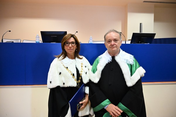La Rettrice Laura Ramaciotti e il Direttore dello IUSS Vincenzo Guidi