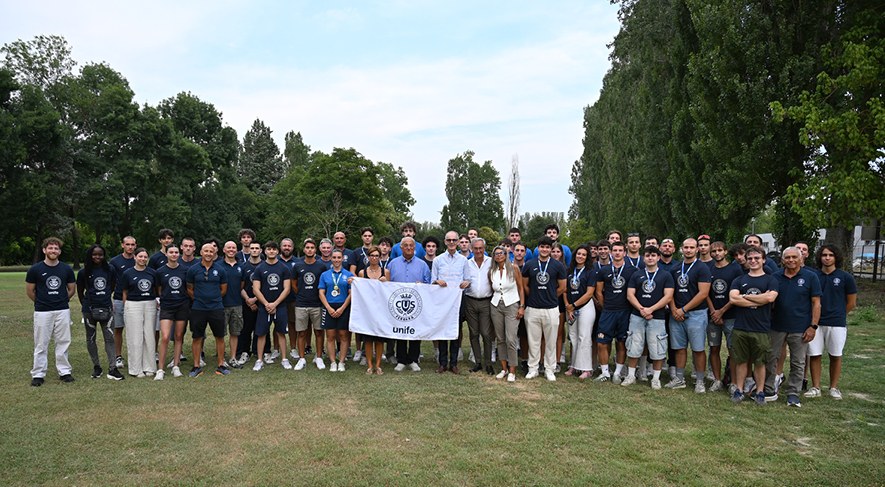 Ori, argenti e sogno europeo | La Rettrice incontra oltre 40 studentesse e studenti campioni del CUS Ferrara