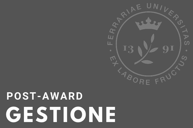 Gestione Progetti - Post-Award Gestione Progetti - Post-Award