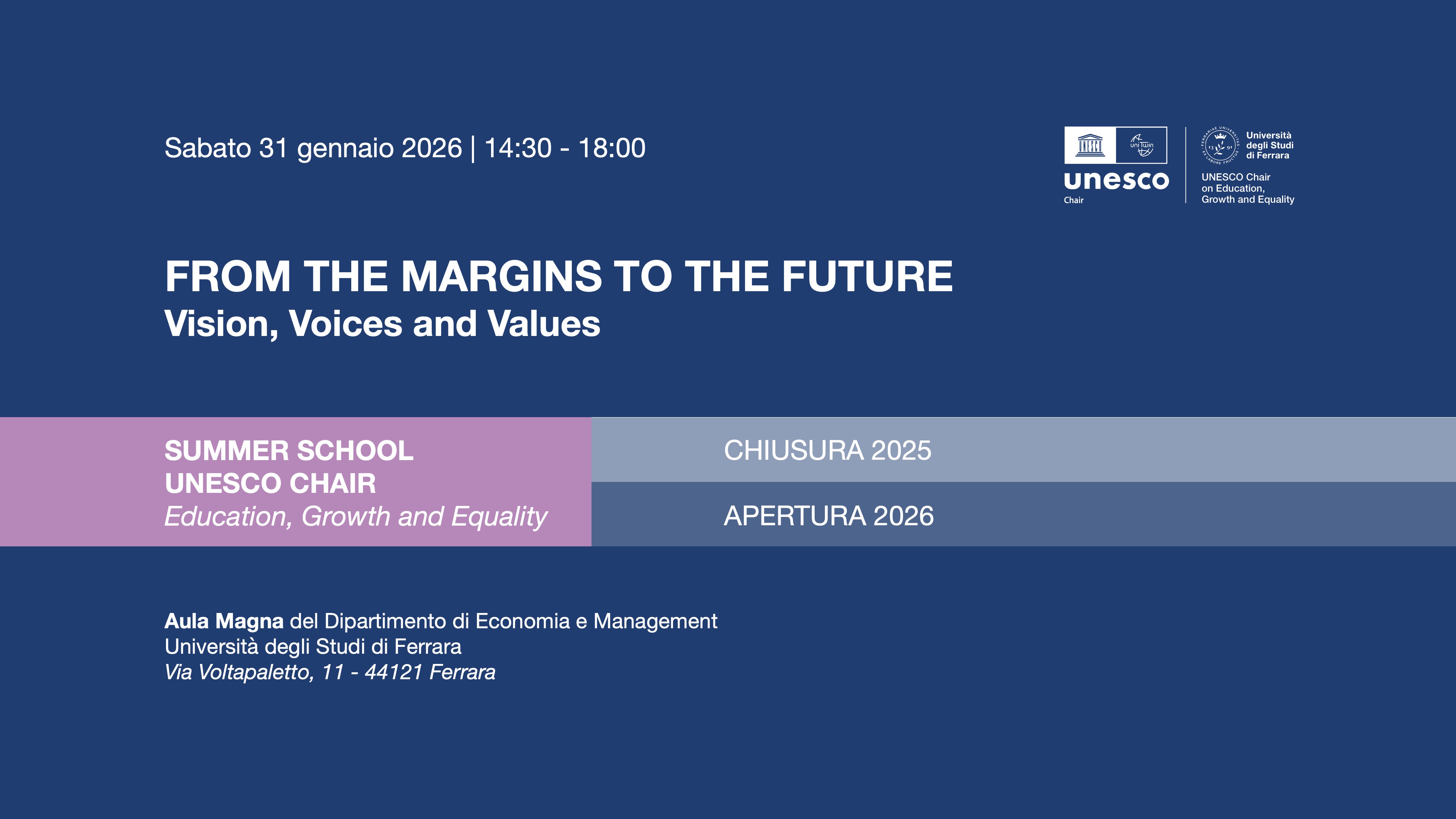 FROM MARGINS TO THE FUTURE