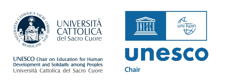 A logo of the UNESCO Chair on Education for Human Development and Solidarity among Peoples