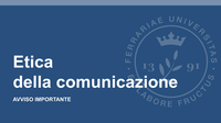 2021/22 AVVISO – Modalità d'esame (programmi a.a. 2020/21 e precedenti)