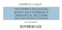 Condivisa nuova sezione "Esperienze"