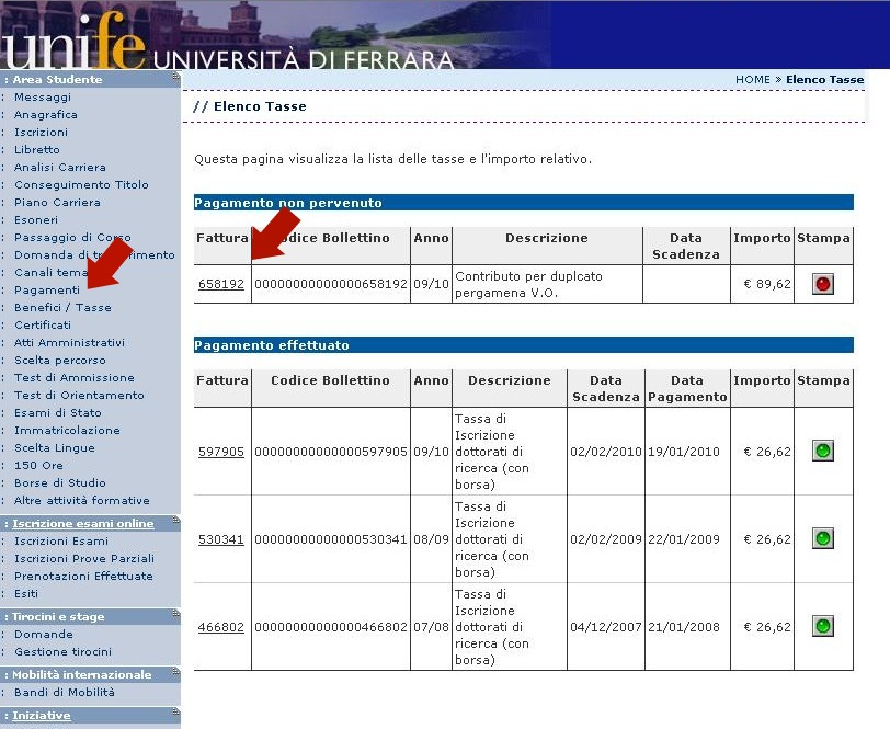 12 Pagamenti