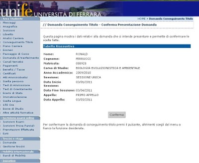 4 Conferma appello