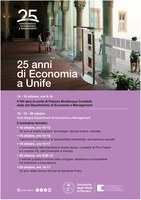 25 anni di Economia a Ferrara | 14-15 e 18-20 ottobre 2023
