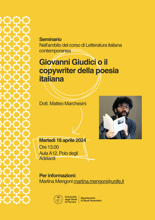 Giovanni Giudici o il copywriter della poesia italiana Giovanni Giudici o il copywriter della poesia italiana