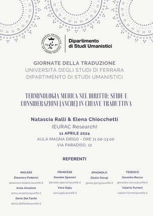 Terminologia medica nel diritto Terminologia medica nel diritto