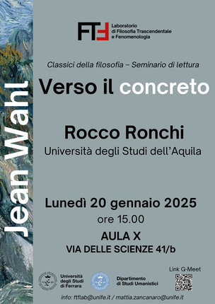 Il pensiero di Jean Wahl tra Novecento e contemporaneità Il pensiero di Jean Wahl tra Novecento e contemporaneità