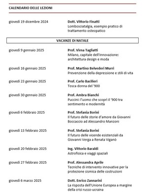 DAL 11/1/24 AL 29/2/24