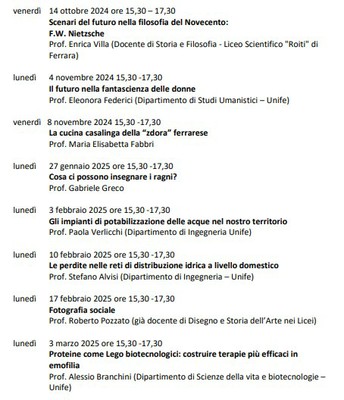 DAL 14/10/24 AL 3/3/25