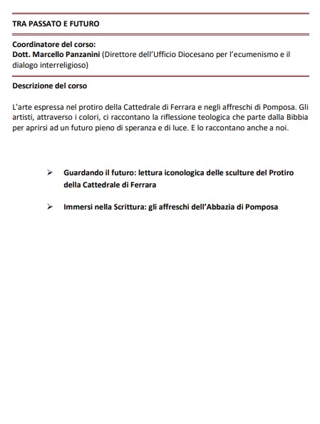 TRA PASSATO E FUTURO