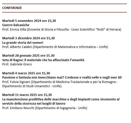 CONFERENZE